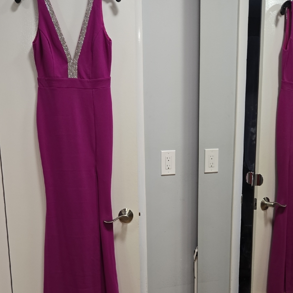 Elegant Purple Evening Gown